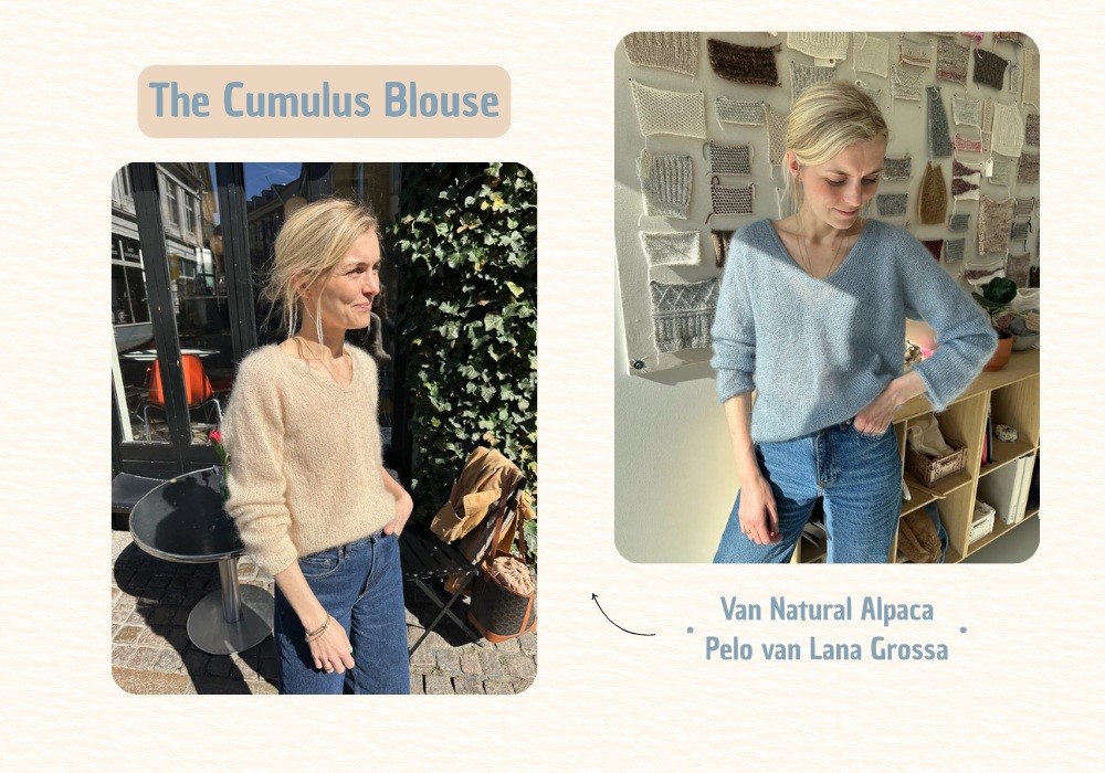 Trui - Natural Alpaca Pelo - PetiteKnit - Cumulus Blouse